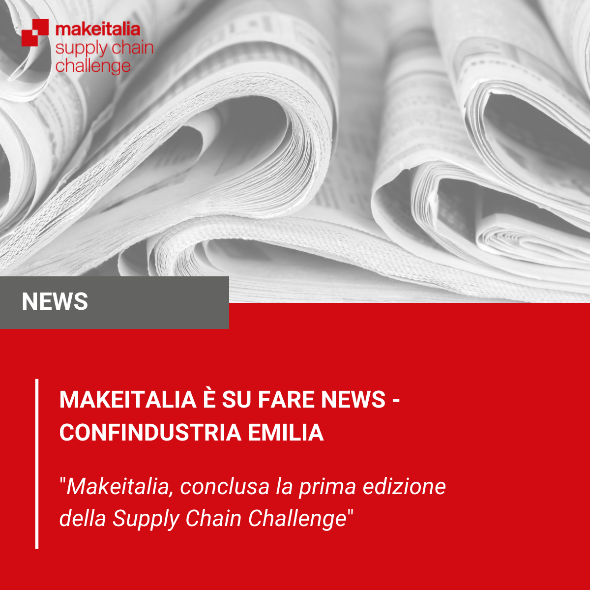 Makeitalia The First Edition Of The Supply Chain Challenge Concluded