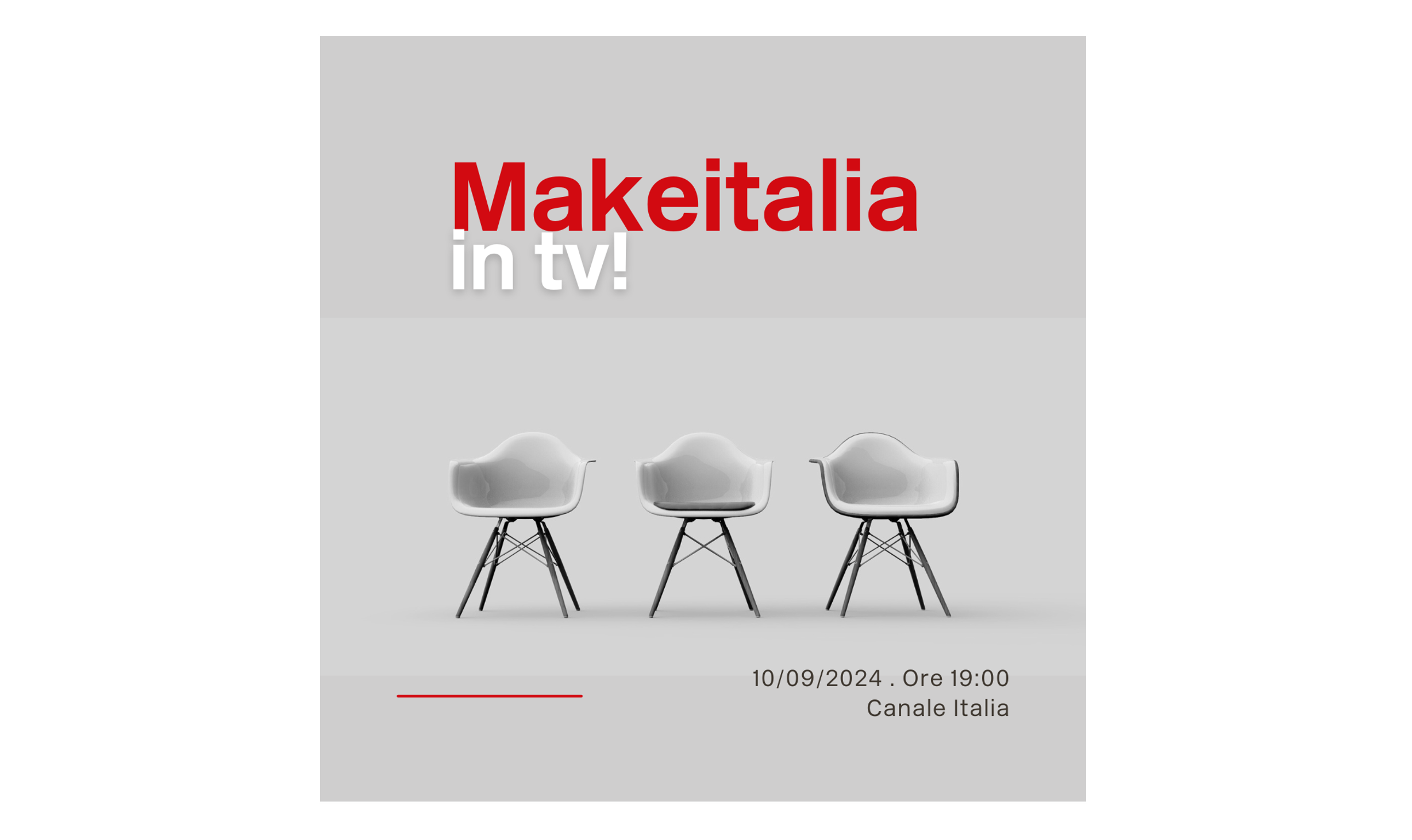 Intervista a Makeitalia su Canale Italia